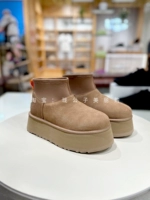 (Прямая почтовая рассылка) UGG2024 Зимние новые дамы Толстые дно снежные ботинки Dippu Boots 1144031 1168170