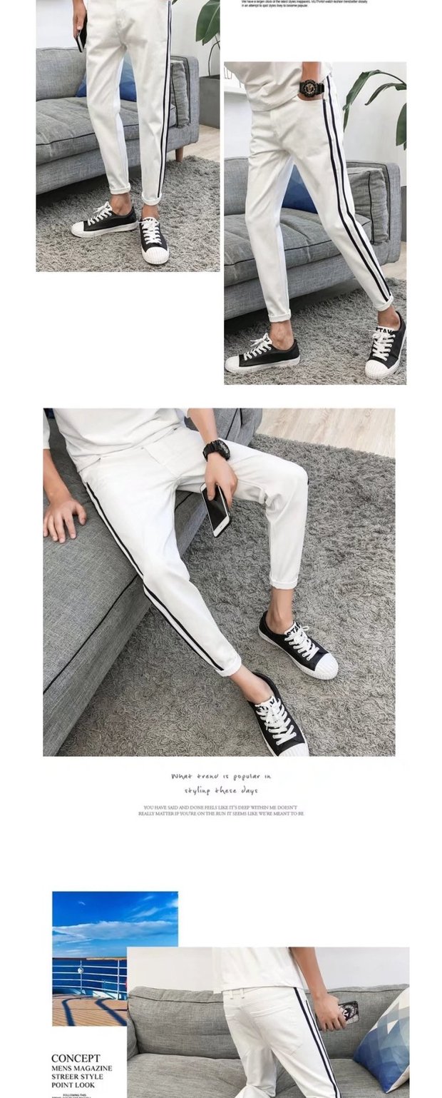 Anh chàng tinh thần xã hội mặc đồ đỏ với quần skinny jeans nam phiên bản Hàn Quốc của người đàn ông nhanh đỏ chín thanh niên quan lot nam
