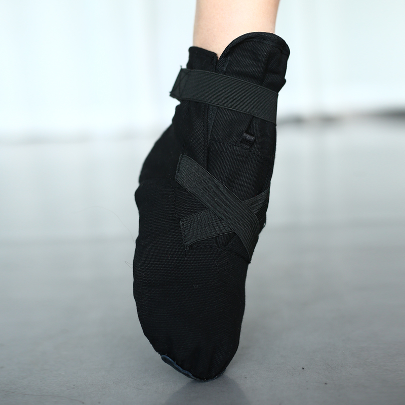 Jazz dance shoes men's soft bottom exercise shoes belly dance yoga women's indoor non-slip velcro dance shoes high top jazz boots