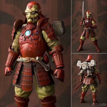 Animation famous samurai Iron Man MK3 4 generation white soldier bow and arrow movable model hand