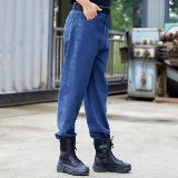 Рабочие хлопковые износостойкие штаны, джинсы, униформа медсестры для работы, свободный крой, защита от ожогов