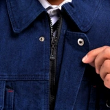 Хлопковый джинсовый осенний комбинезон подходит для мужчин и женщин, увеличенная толщина, защита от ожогов, большой размер