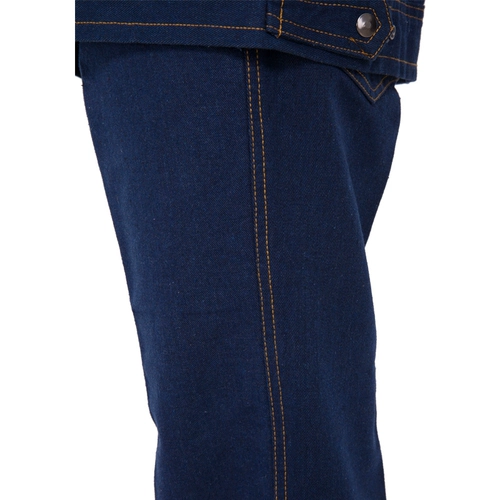 Хлопковый джинсовый комбинезон, комплект, увеличенная толщина, защита от ожогов, оверсайз