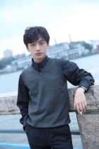 He Jianghai with the same vintage V-neck knitted vest mens pullover autumn and winter new wool vest wild sweater waistband