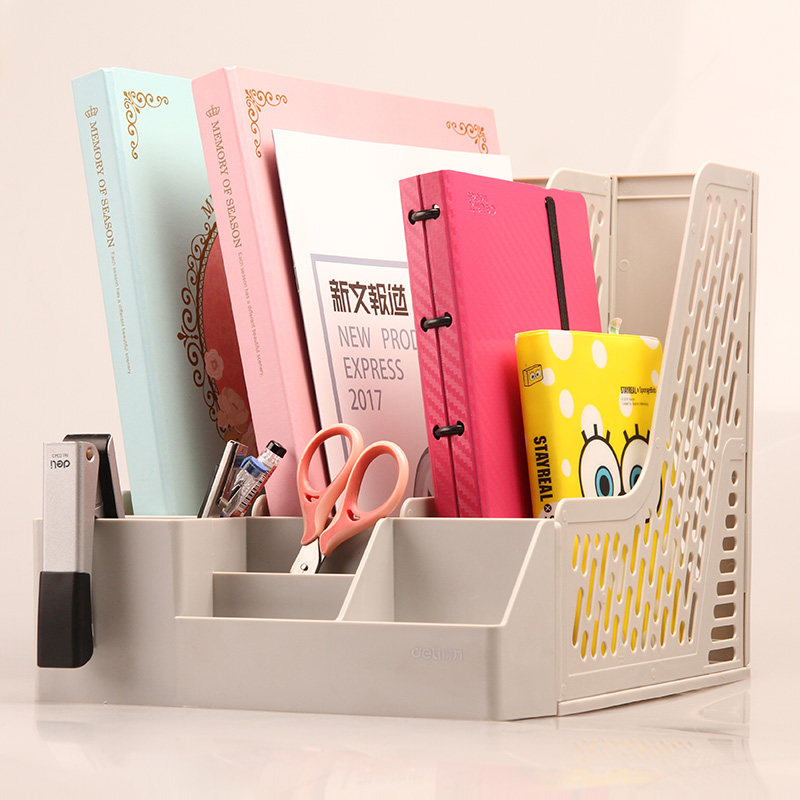 Deli document rack Quad document frame Document basket Storage shelf Multi-layer folder folder Office supplies