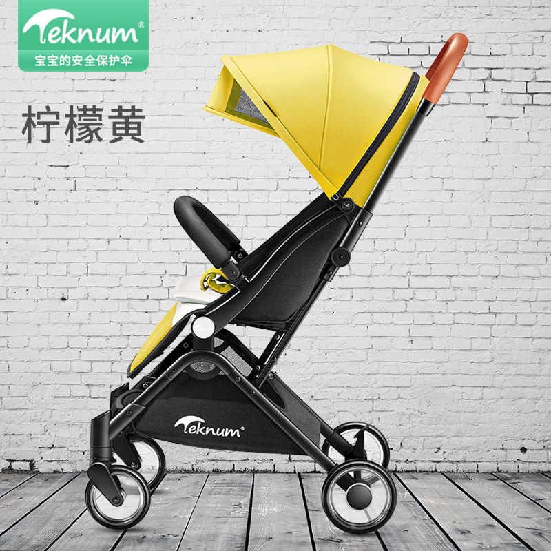 teknum stroller can sit and lie down baby children's umbrella car ultra-light folding portable high-view trolley