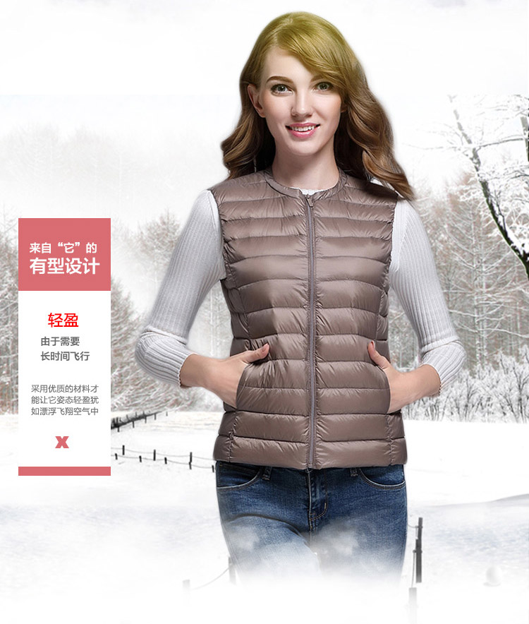 Áo vest nữ mùa thu và mùa đông ngắn phiên bản Hàn Quốc của áo vest mỏng bên trong mặc vest siêu mỏng xuống vest chống hở ao khoac nu