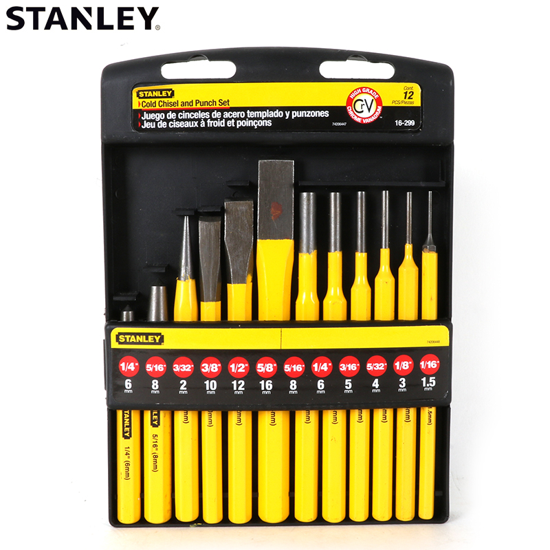Stanley Stanley Stone Stone Construction Chisel Cylindrical Center Conical Scribe Punch Suit 299298236