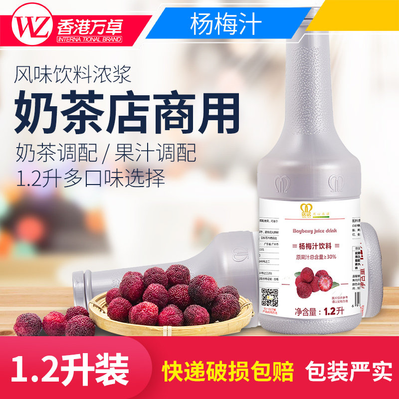Air Sail Inscription Ineau Yang Mei Juice Concentrated Juice Fruity Drink Concentrated Pulp 1 2L Commercial Milk Tea Shop Special Raw Material