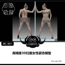  MC0011 High-precision 3D scanning female posture model