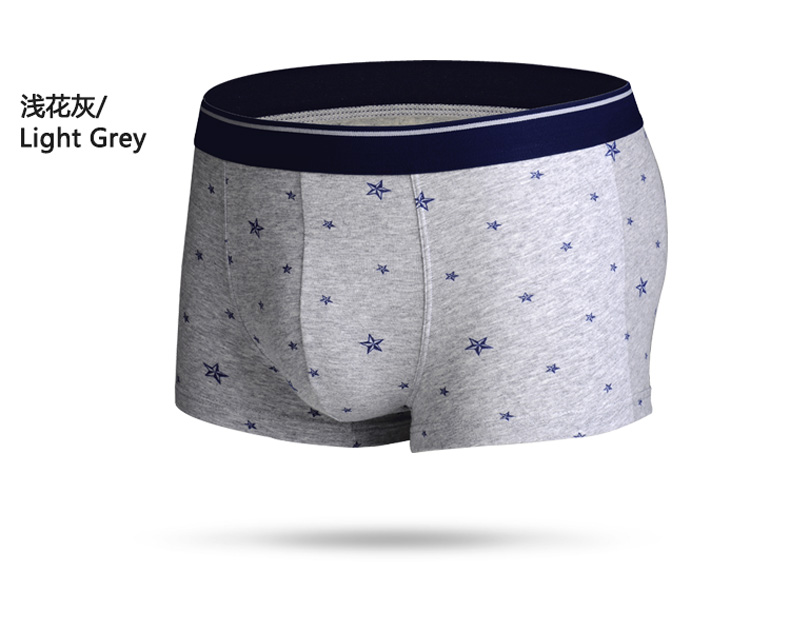 Nam cực nam đồ lót nam thanh niên boyshort trai trung eo bốn góc quần cotton lỏng kích thước lớn triều quần sịp doremon