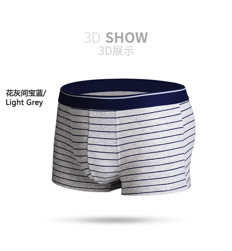 Nam cực nam đồ lót nam thanh niên boyshort trai trung eo bốn góc quần cotton lỏng kích thước lớn triều quần sịp doremon