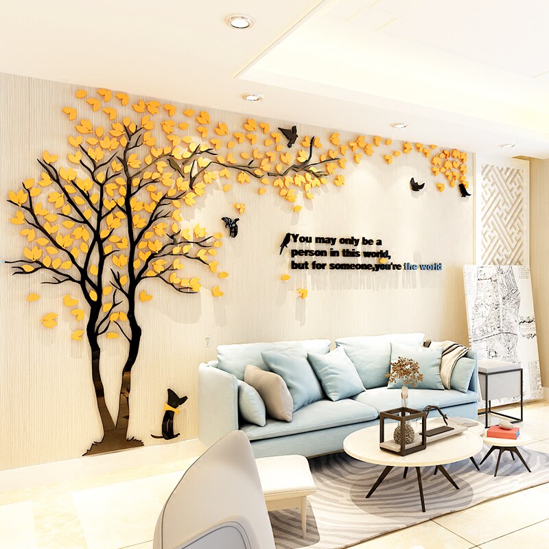 Warm and romantic 3d three-dimensional wall stickers layout room living room bedroom sofa TV background wall decoration self-adhesive