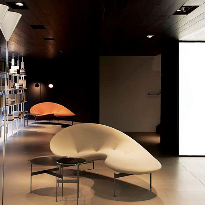 Nordic Art Ins Style Hotel Lobby Designer Creative Personality Arc Shaped Peas Sofa Rest Area