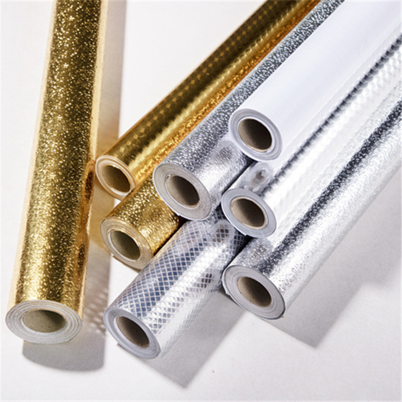 Cabinet Stickers, Moisture-Proof Special Pads, Kitchen Oil-Proof Cabinets, Mold-Proof Renovation, Self-Adhesive Tin Foil Paper, Cover-Up and High Temperature Resistance