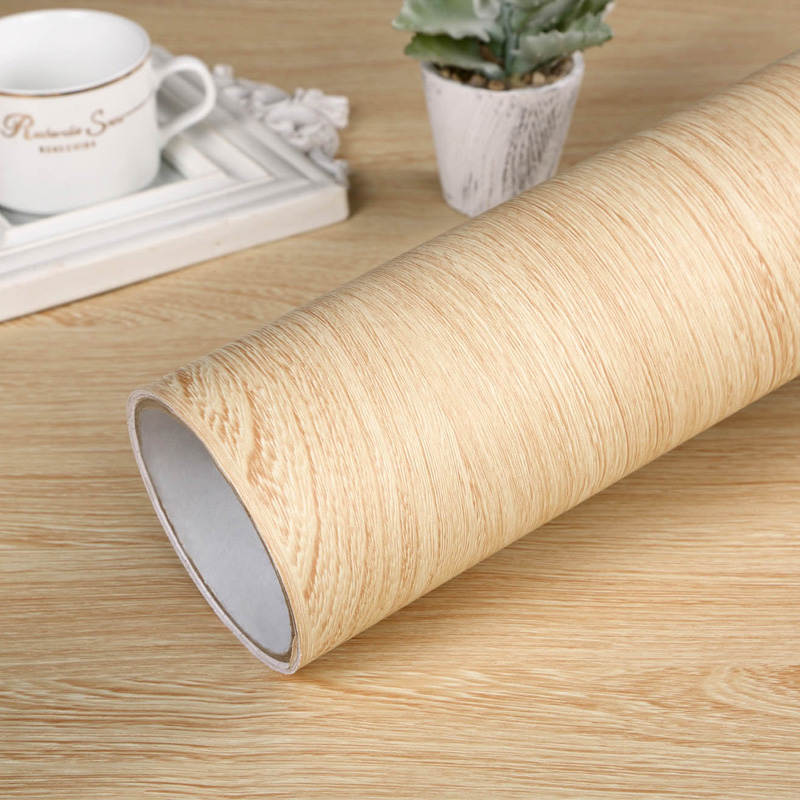 Coleman padded self-adhesive wallpaper furniture refurbished stickers decorative table waterproof kitchen cabinet wardrobe beech wood grain stickers