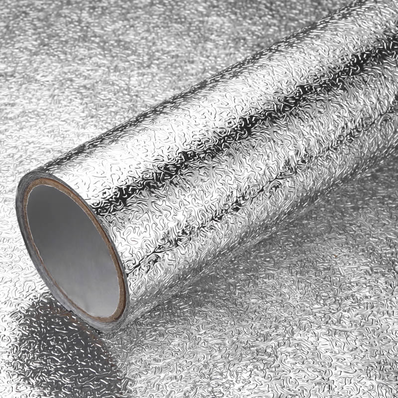 Self-adhesive thickened integral cabinet moisture-proof aluminum foil paper waterproof kitchen oil-proof sticker ceramic tile high temperature resistant stove tin foil tin paper