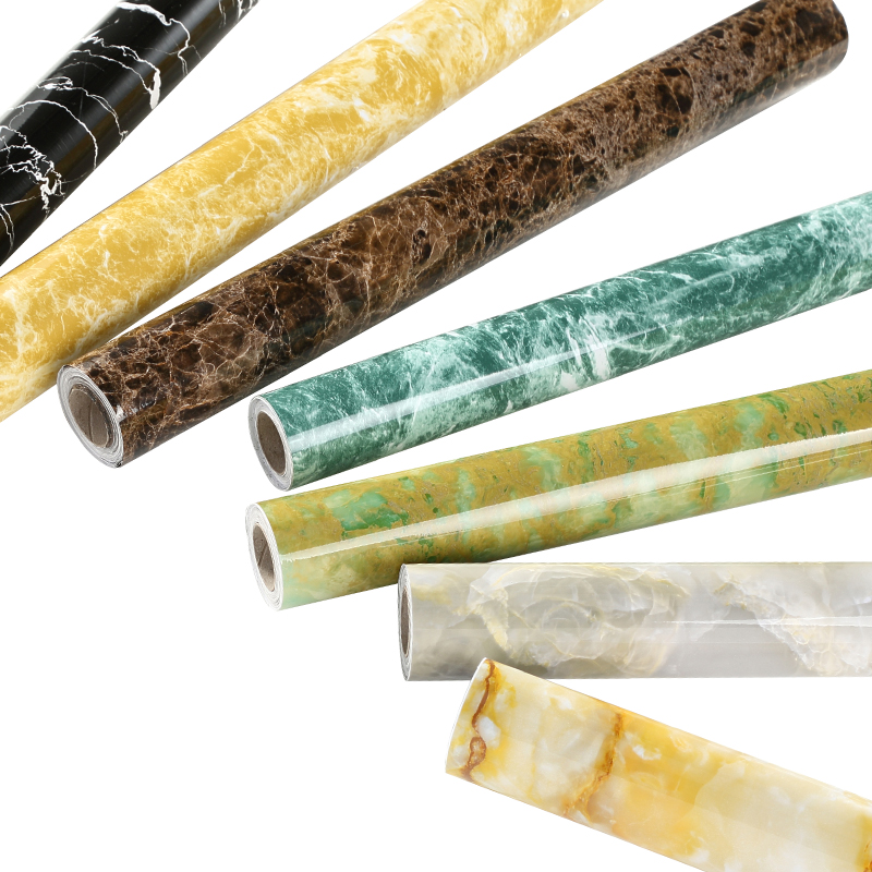 Boeing soft sheet marble pattern stove surface furniture refurbished stickers self-adhesive wallpaper wallpaper waterproof cabinet wardrobe stickers