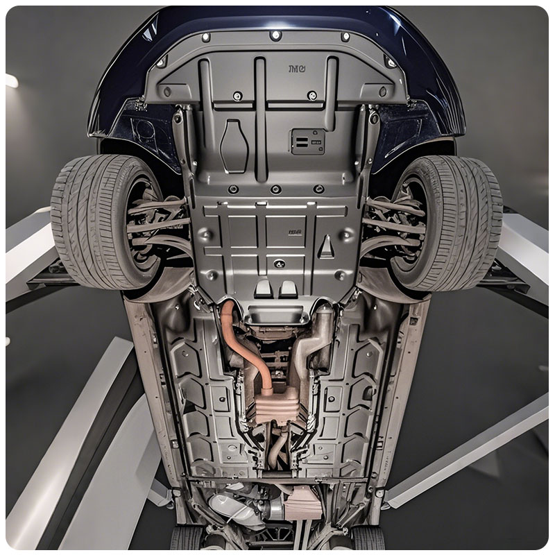 アウディ A6LA7L ウォータータンク ギアボックス エンジン下部ガードプレート 配線ハーネスライン 左右ボディ シャーシガードプレート