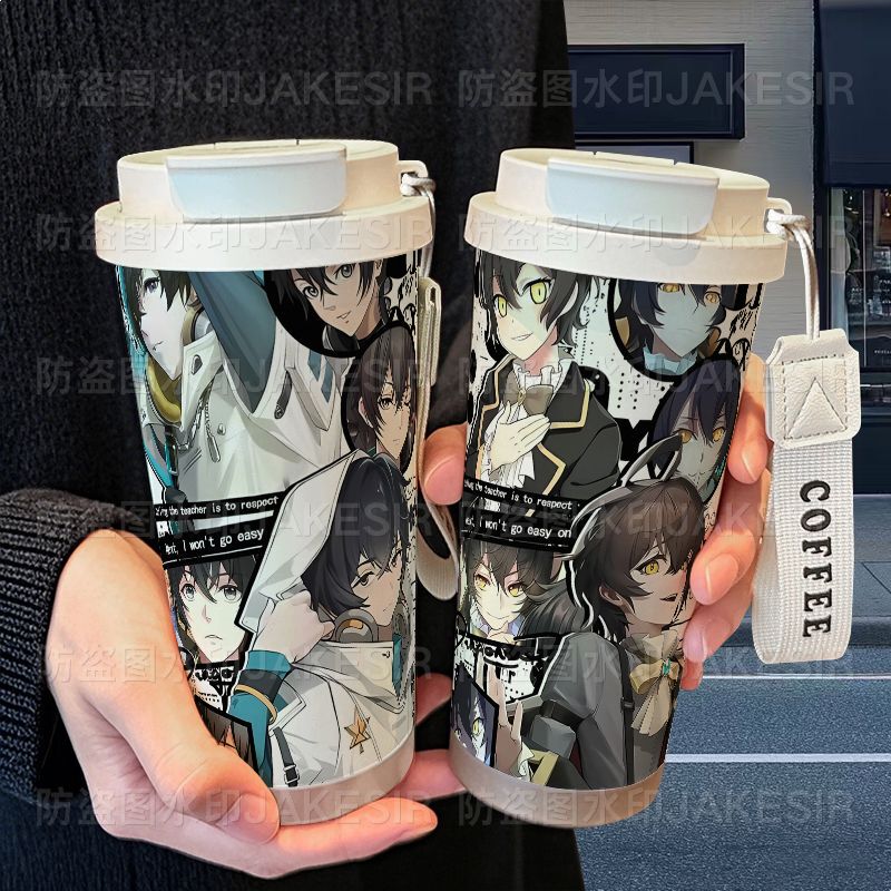 Dragon Tribe Lu Mingfei Lu Mingze Insulated Stainless Steel Student High-Value Design Straw Dual-Use Large Capacity Coffee Water Cup