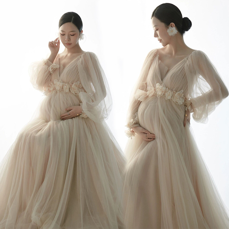 Studio pregnant women photo clothing new pregnant mother theme wedding photography clothes fairy girl art photo dress