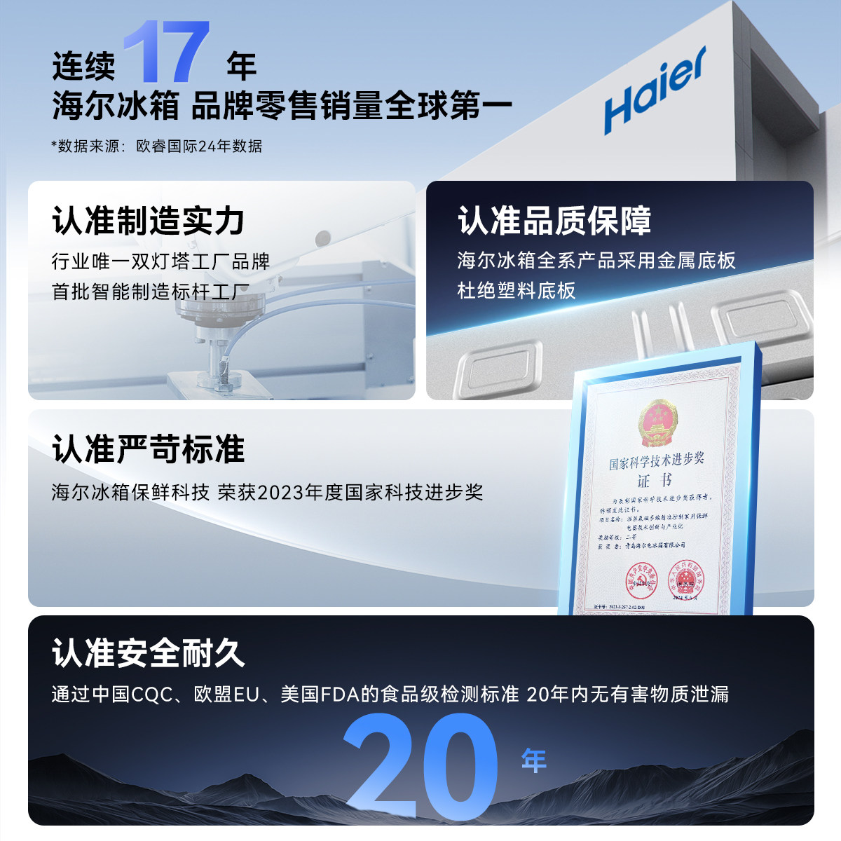 海尔BCD-308WLHC2DEW1冰箱图片