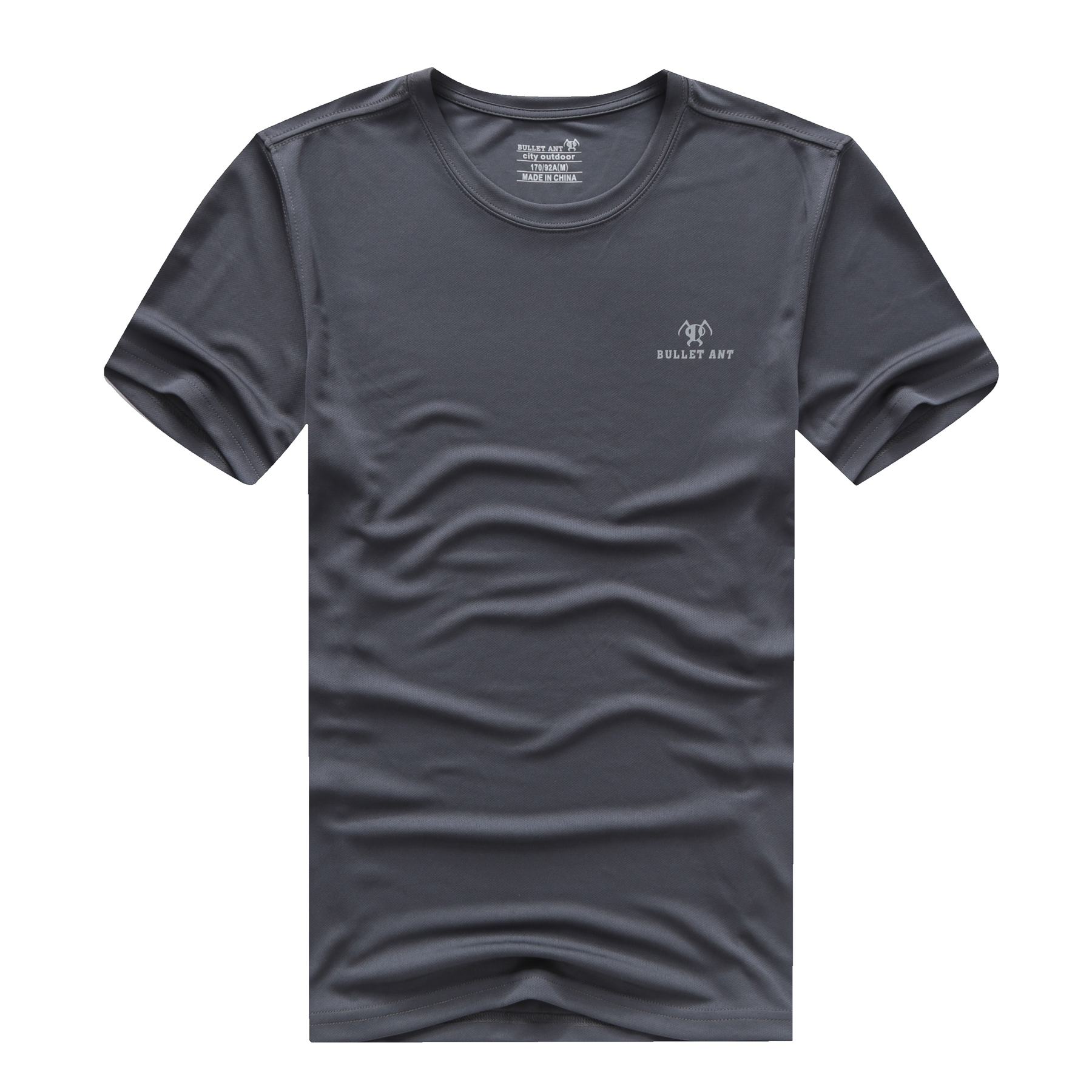 Summer men's short-sleeved quick-drying air-permeable T-shirt sports outdoor sports running round neck loose