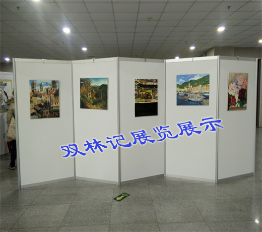 Hot sale exhibition equipment Octagonal prism exhibition board High-end photography exhibition board Background board Painting exhibition screen Painting and calligraphy exhibition screen