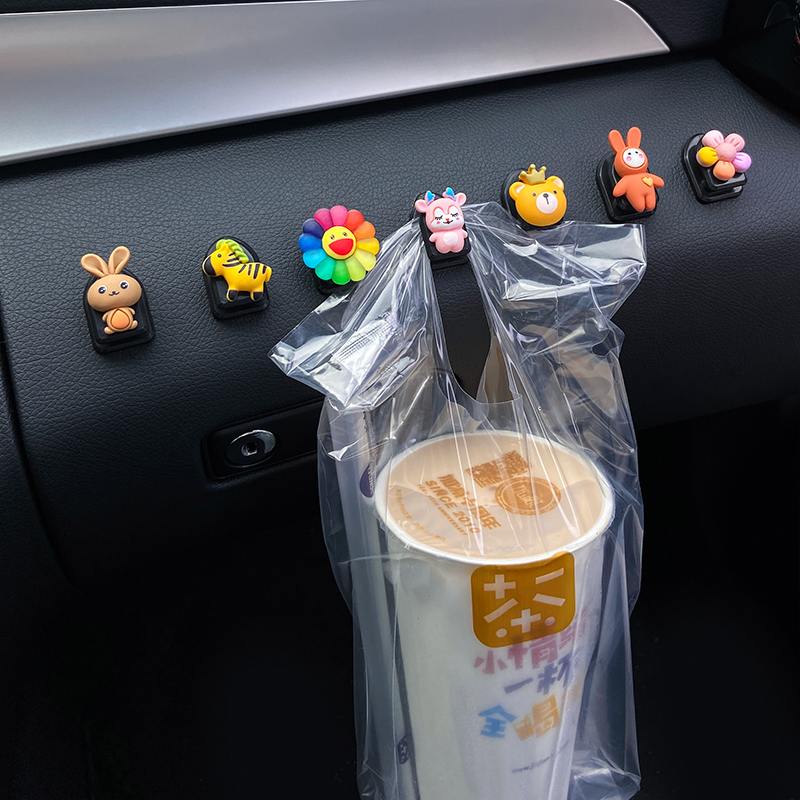 Car adhesive hook car interior cute front car multi-function paste small adhesive hook female interior decoration supplies