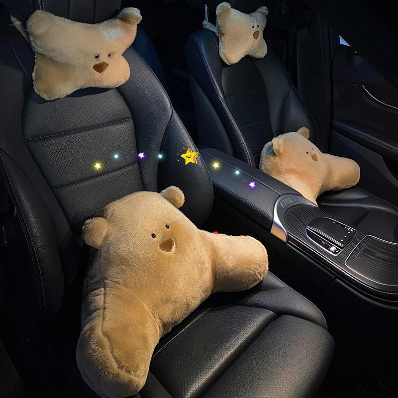 Car pillow waist pillow waist cushion waist support seat office lumbar support cute car interior supplies