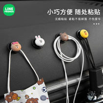 Car interior car paste small hook cartoon seat back front row car car Hook co-driver decoration supplies