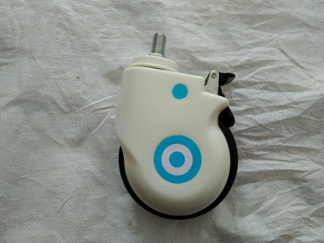 Hospital Beds 5 Inch Universal Wheels Silent Wheels Care Bed Castors With Brake Rubber Trolleys Wheels Wheels