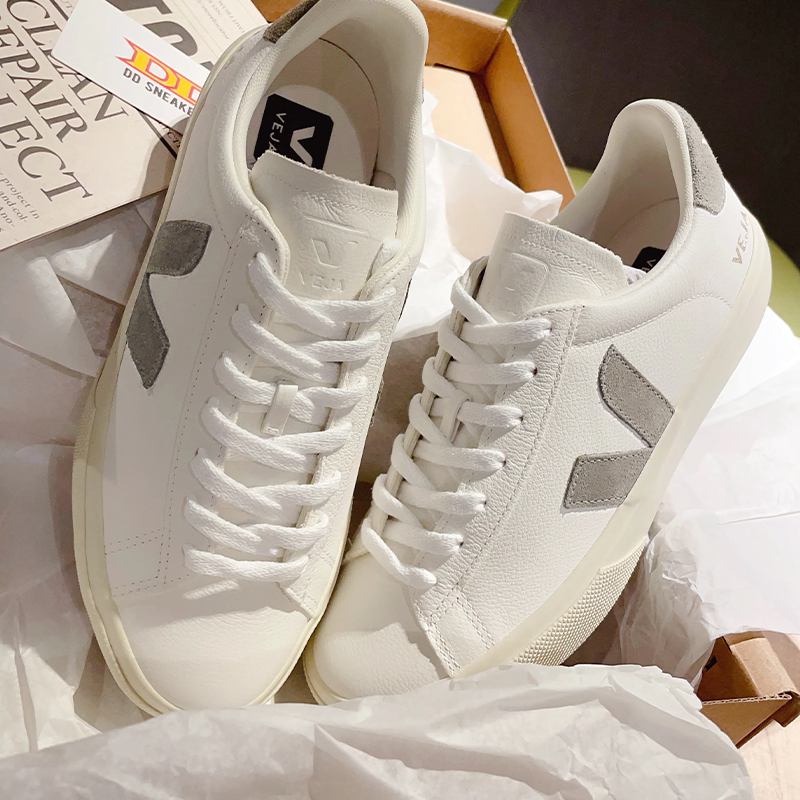 Authentic Veja White Shoes, Fashionable Niche Casual Flat Shoes, Comfortable and Versatile for All Seasons, Lightweight, Unisex