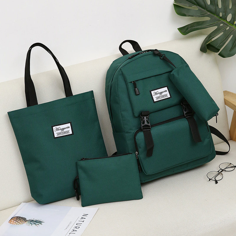 Net red girl heart schoolbag female ins style solid color simple tooling Japanese college retro kiitos Korean shoulders