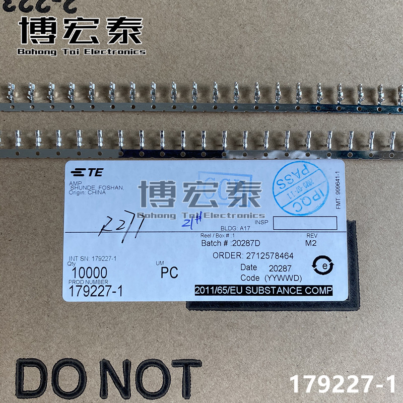 TE Tyco connector 179227-1 terminal pin wire diameter 26-22AWG spot one for sale