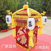 White sedan chair Funeral sedan chair manufacturer custom funeral supplies carry urn sedan chair Eight carry folding funeral spirit sedan chair