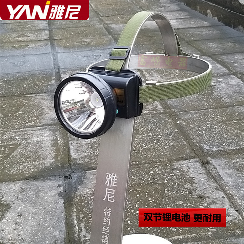 Janni 723led charging floodlight headlights head-on flashlight far from wearing head waterproof night row camping super bright
