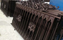 Shanghai factory direct European wrought iron fence fence Villa garden fence Hot galvanized aluminum fence fence