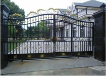 Shanghai Wrought iron garden gate Villa gate Garden wrought iron door High-grade security door Outdoor double open door