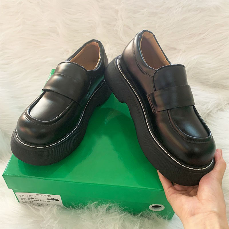 2022 New DR BV thick soles increase couples Lefu shoes large head sloth English wind one shoe