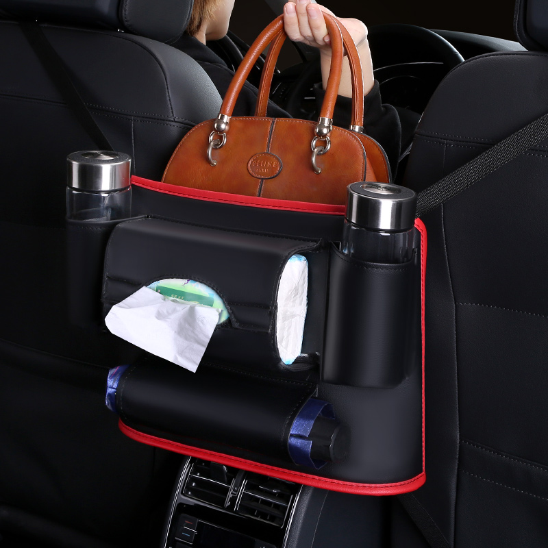 Car built-in bag Hanging Bag Seat Storage Seats Rear Row Cashier Bag Sitting Chair Car On-board Hanging Bag Back Tissue