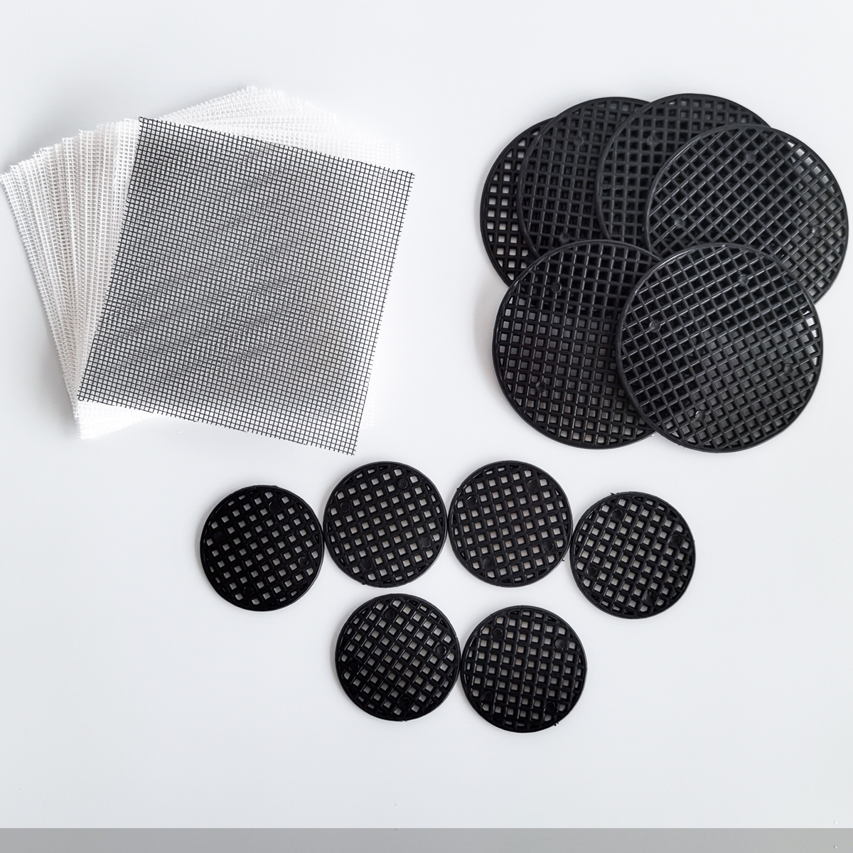 Flower pot bottom hole cushion net anti-leaking soil gasket bottom strainer breathable mesh cushion plastic round square cushion bottom gardening