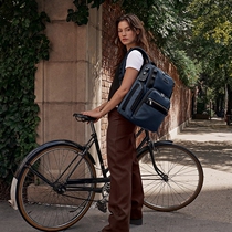 European and American fashion men and women general nylon large capacity commuter shoulder backpack 16 inch waterproof computer backpack