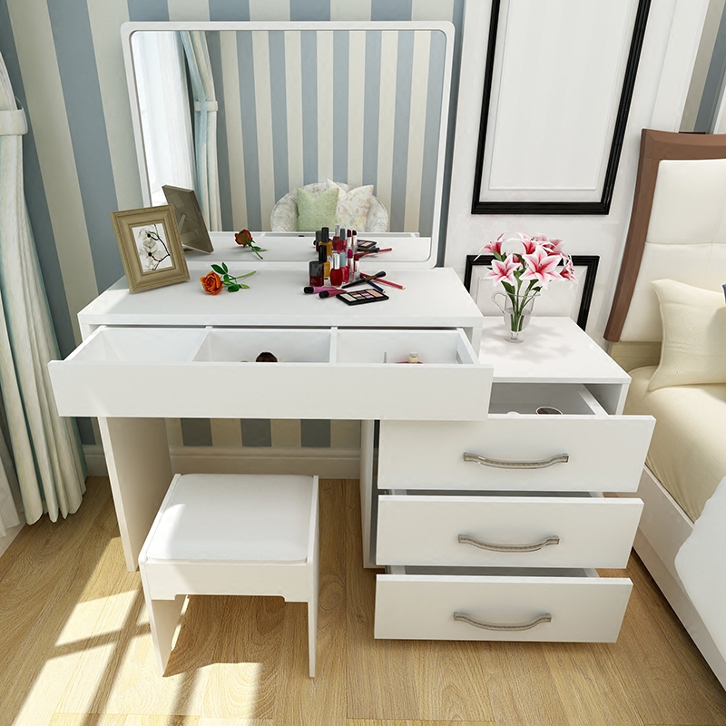 Makeup Table Bedroom Simply Modern Small Household Mini-Scalable Multi-Function Assembly Economic Makeup Table