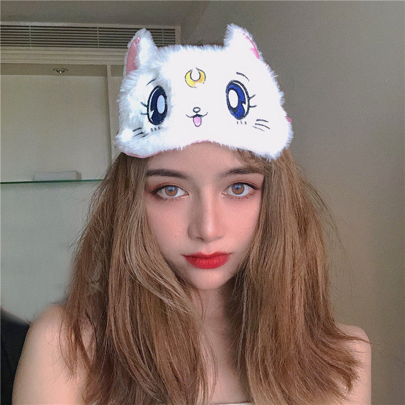 Beauty Less Female Warrior Cat Blindfold Cartoon Cute And Breathable Shade Teen's Nap Day Ensemble Personality-Taobao