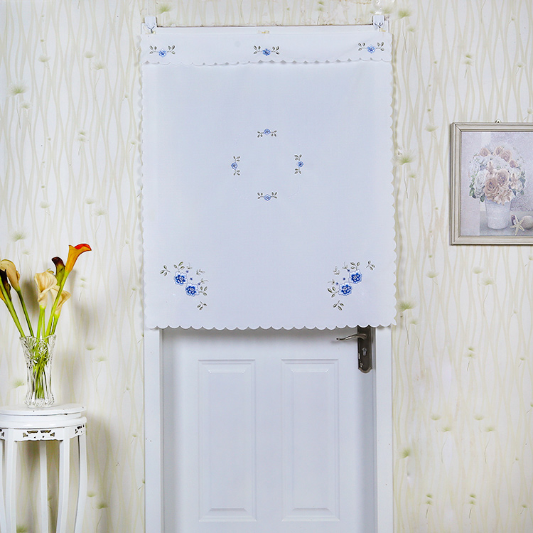 Phòng ngủ màn bếp rèm tắt nửa khách sạn màn phòng khách Houchu nửa màn rèm rèm vải nhỏ ngắn - Phụ kiện rèm cửa bán thanh treo rèm cửa