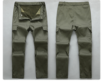 Autumn and winter overalls plus velvet pants multi-pocket trousers warm camouflage pants thickened overalls cold-proof bottoms