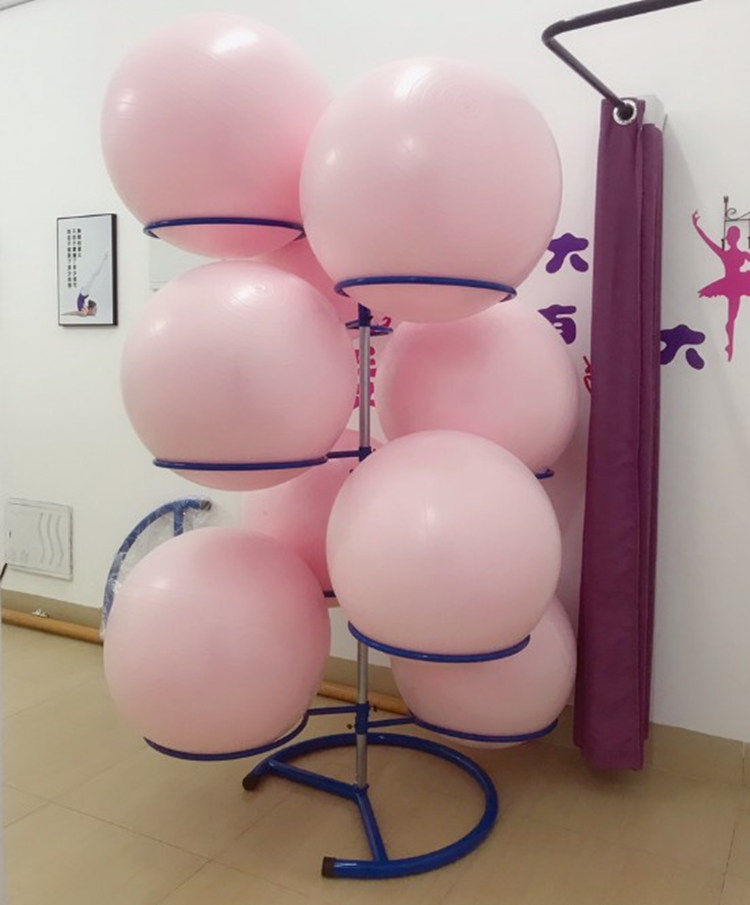 Free Punch F Luxury Style Yoga Ball Rack Stainless Steel Rack Gym Yoga Clubhouse Removable accommodates 9 balls-Taobao