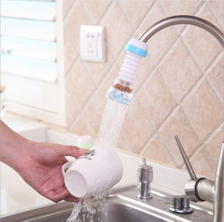 Household rotatable faucet anti-splash shower filter filter tip tap water saver water filter filter valve - Taobao