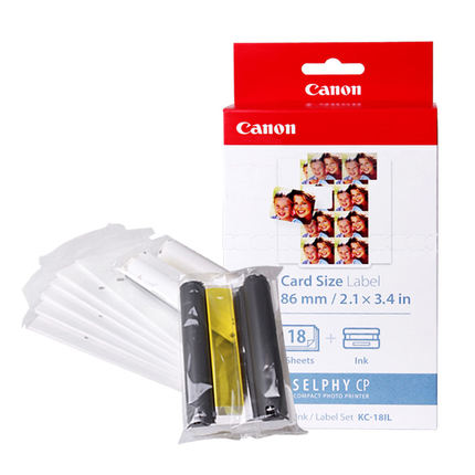 佳能KC-18IL 大头贴背胶相纸3寸CP1300 CP1